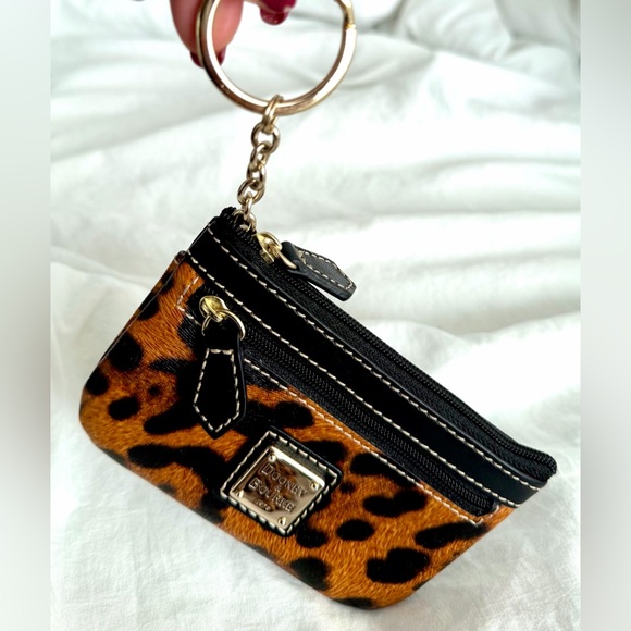 👑✅PRICE FIRM✅ Dooney & Bourke Leopard Print Keychain Wallet Pouch. Super Rare!🔥 - Picture 10 of 16